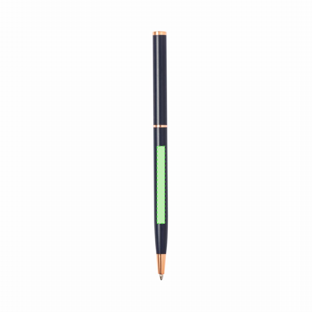 Branding diagram for Aluminium ballpoint pens, with rotating mechanism Noril – Area 7