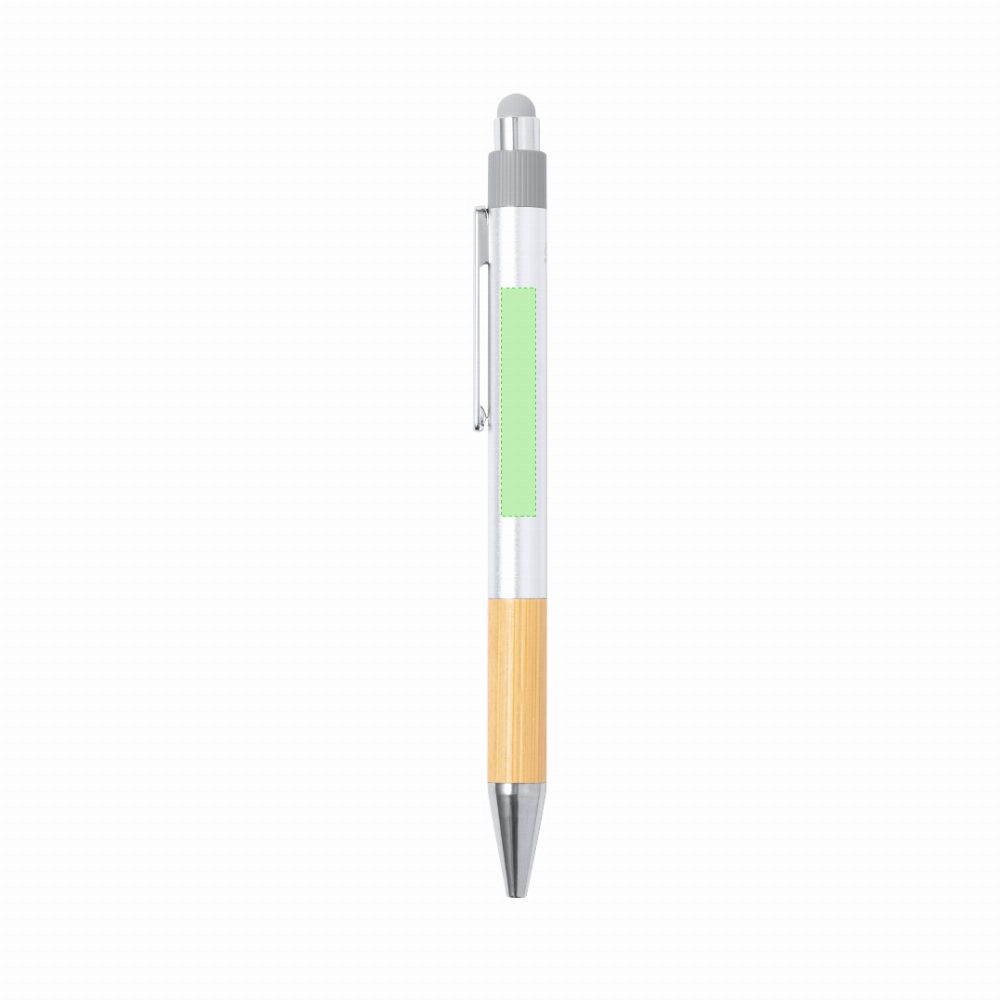 Branding diagram for Ballpoint pens of recycled aluminium, with printing mechanism Deimox – Area 1