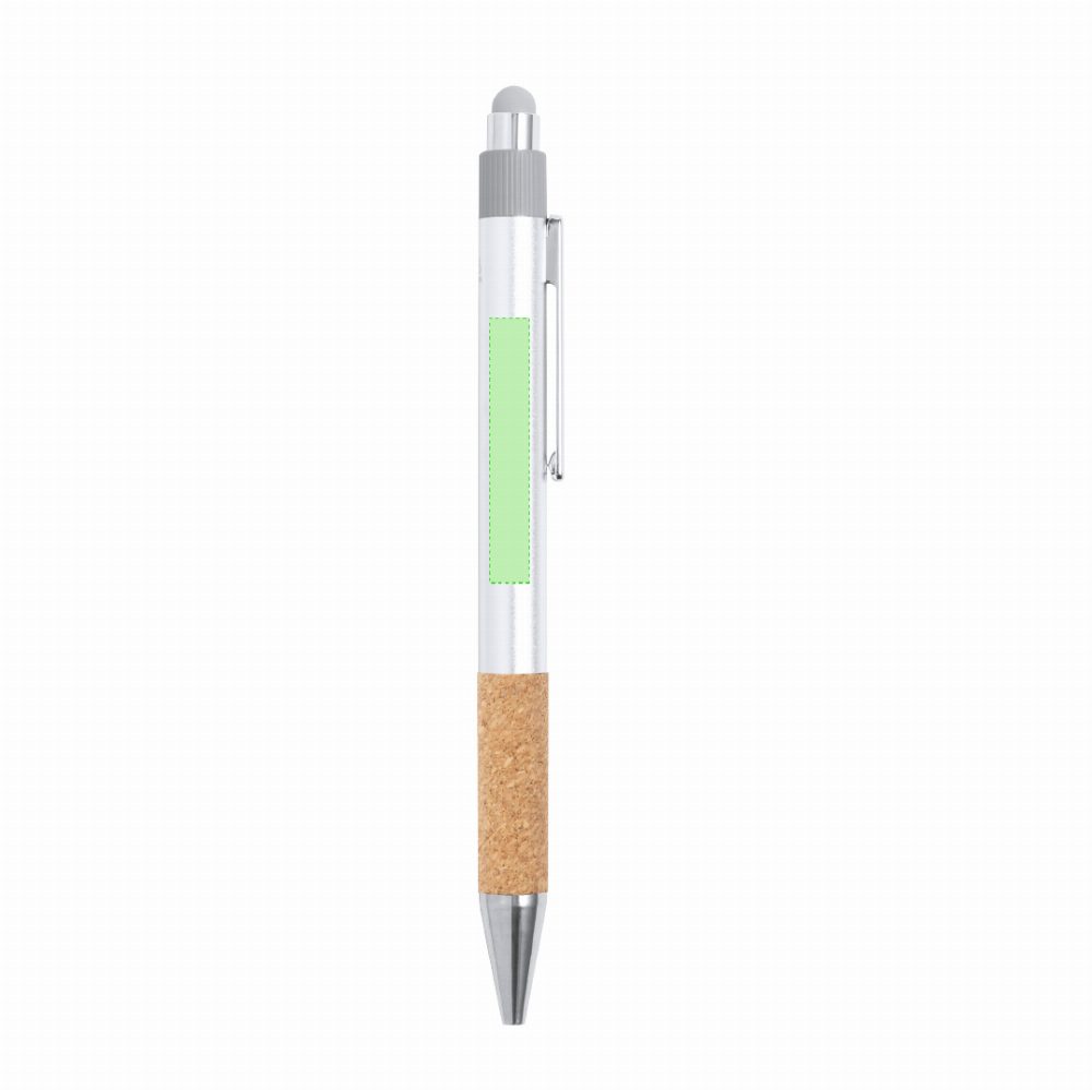 Branding diagram for Ballpoint pens of recycled aluminium, with printing mechanism Fobox – Area 2