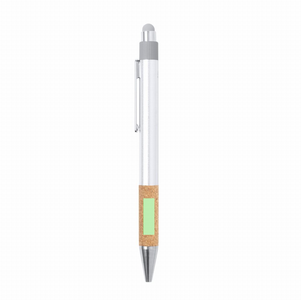 Branding diagram for Ballpoint pens of recycled aluminium, with printing mechanism Fobox – Area 4