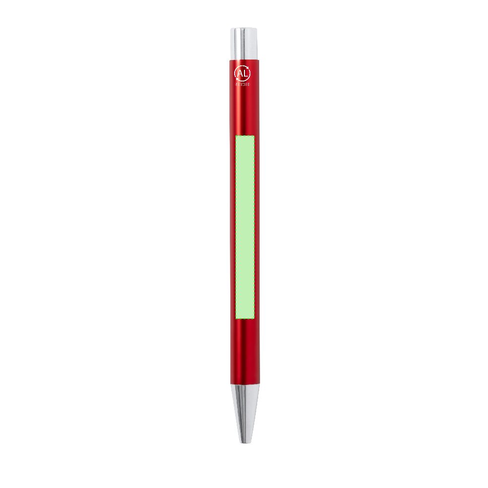 Branding diagram for Ballpoint pens of recycled aluminium, with printing mechanism Patrezen – Area 3