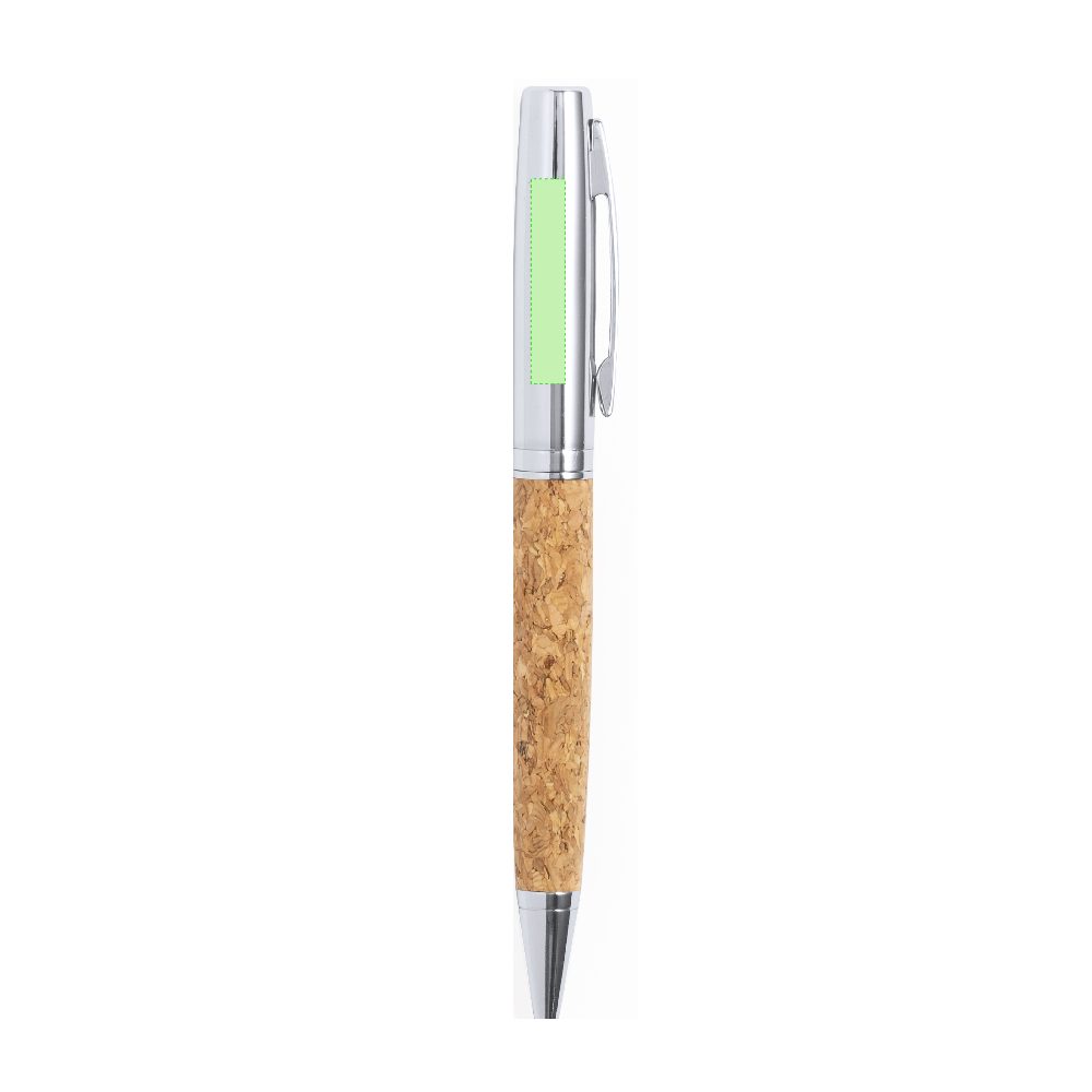 Branding diagram for Ballpoint pens of metal, with rotating mechanism Fitin – Area 2