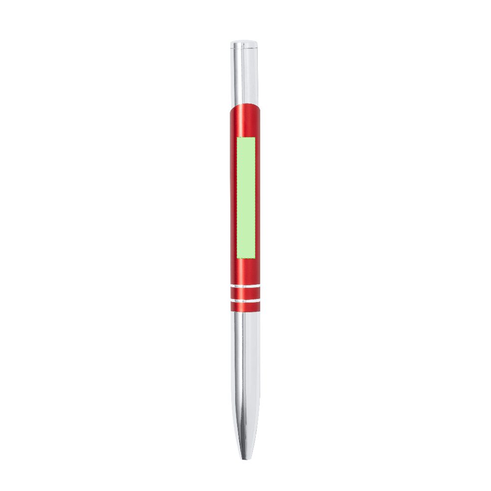 Branding diagram for Aluminium ballpoint pens, with printing mechanism Mafei – Area 3