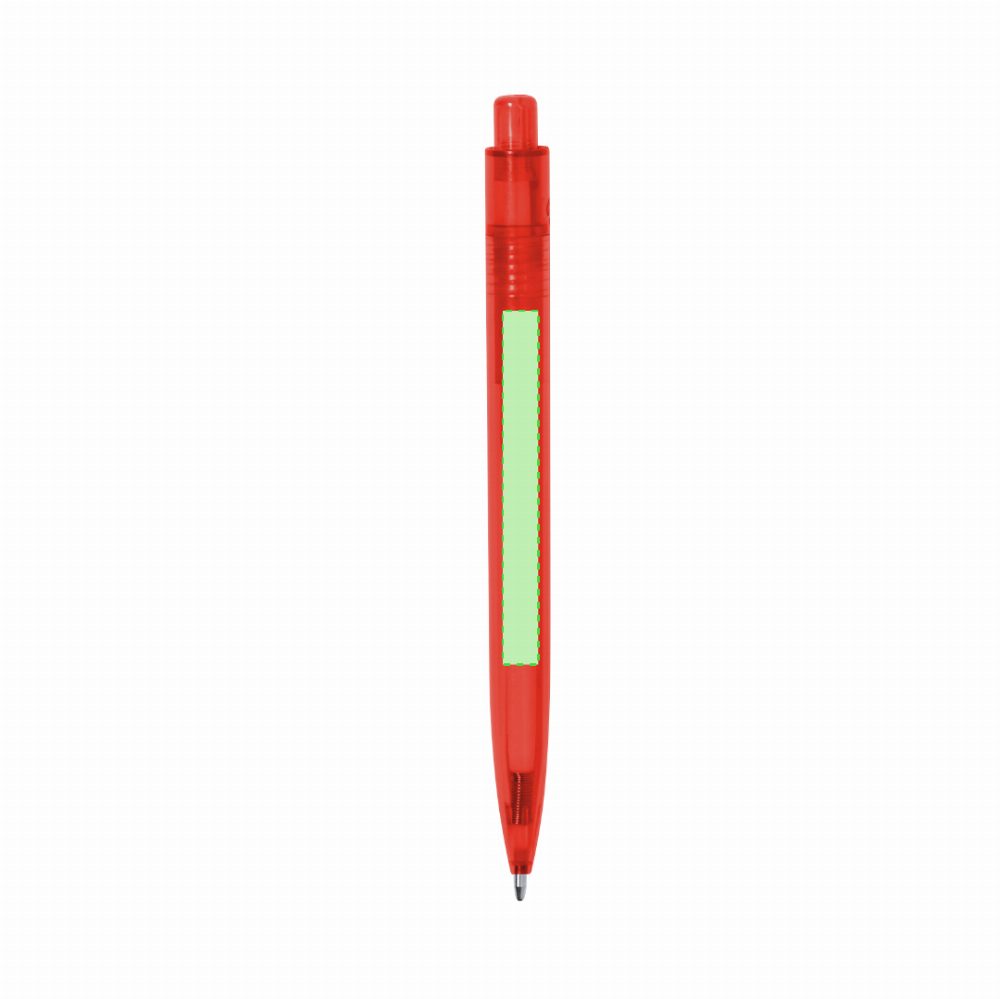 Branding diagram for Ballpoint pens of RPET, with printing mechanism Surten – Area 3