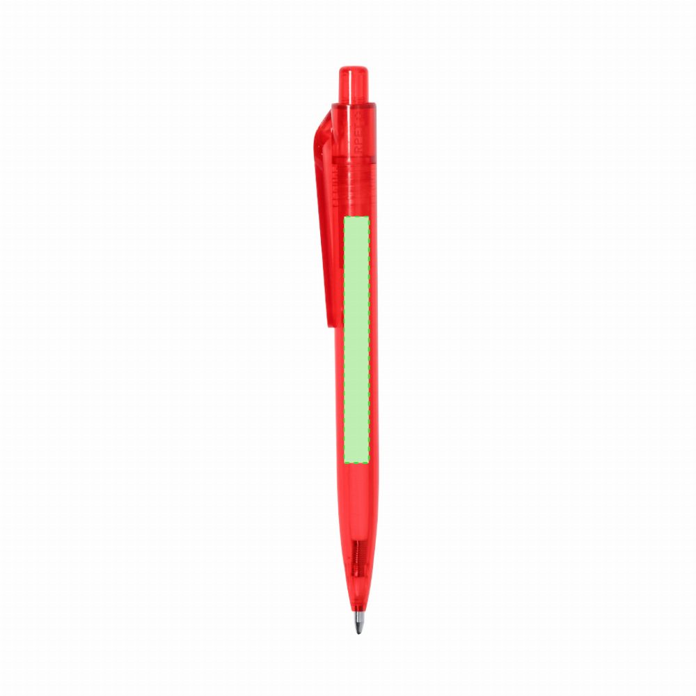 Branding diagram for Ballpoint pens of RPET, with printing mechanism Surten – Area 2