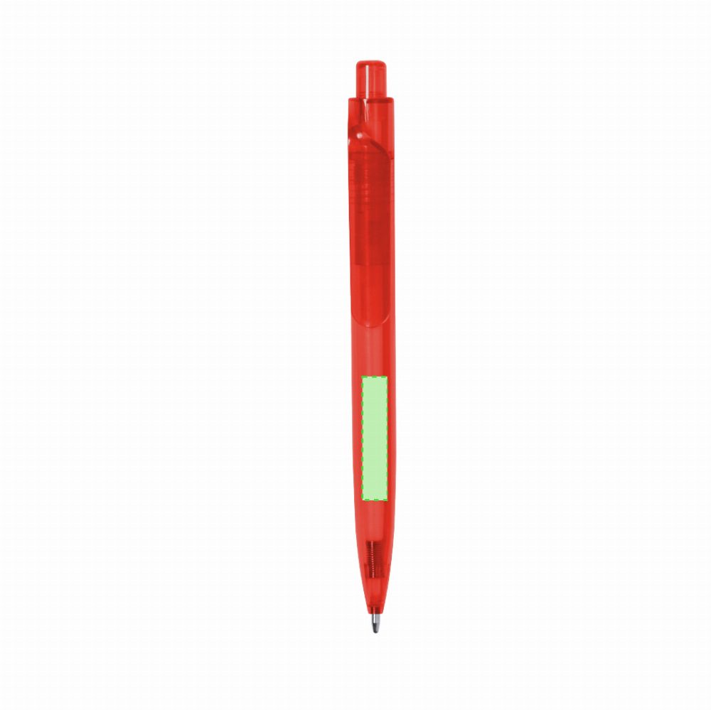 Branding diagram for Ballpoint pens of RPET, with printing mechanism Surten – Area 4