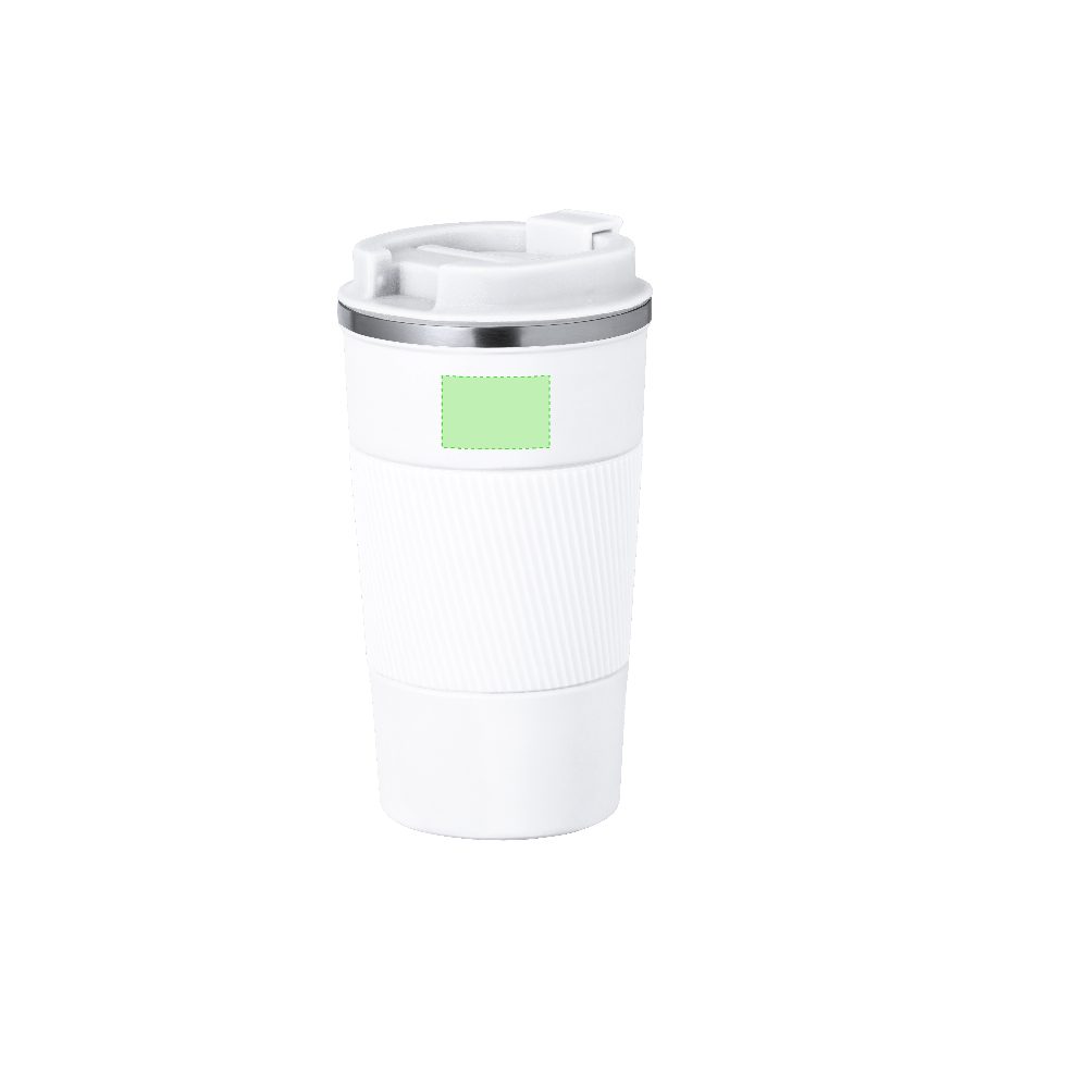 Branding diagram for Stainless steel thermal beakers, 400 ml Drury – Area 1