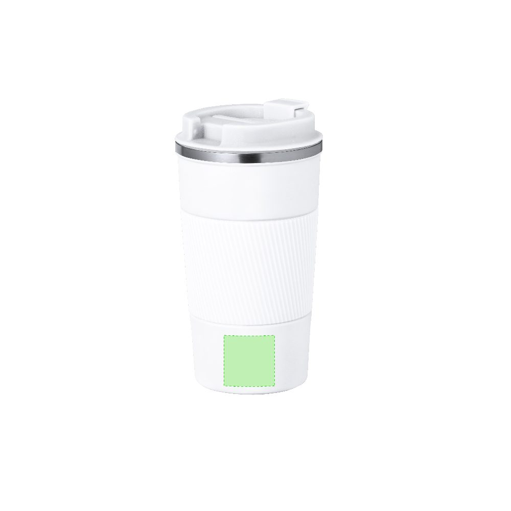 Branding diagram for Stainless steel thermal beakers, 400 ml Drury – Area 3