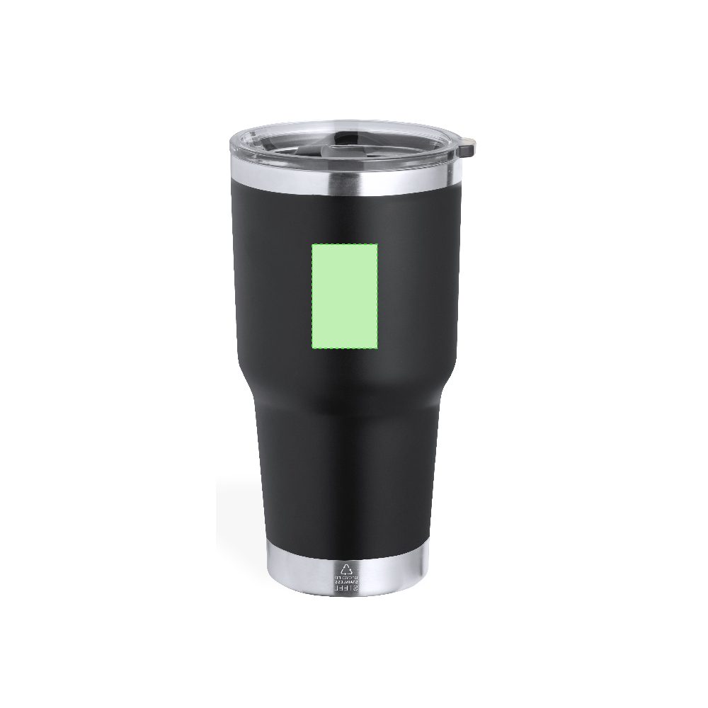 Druckskizze für Thermotasse aus recyceltem Edelstahl, 600 ml Tobey – Fläche 3