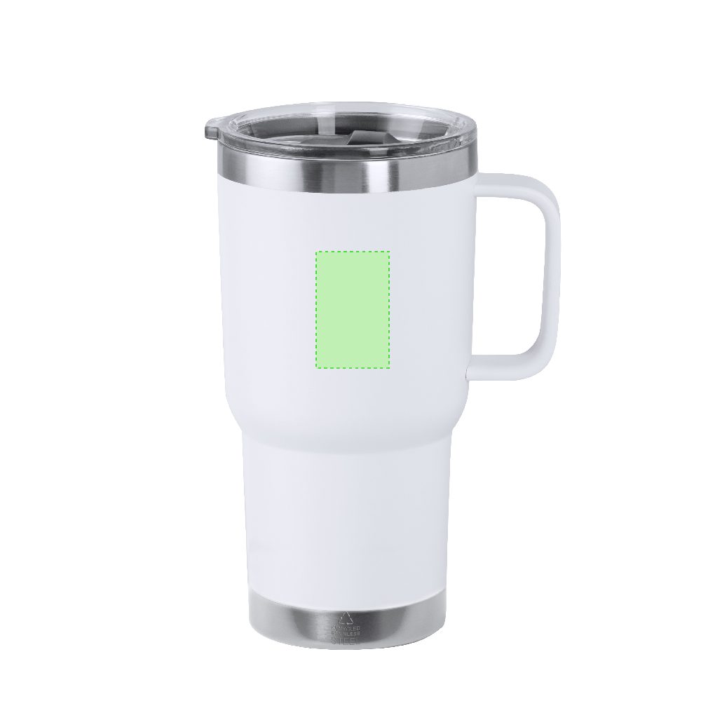 Druckskizze für Thermotasse aus recyceltem Edelstahl, 600 ml Paster – Fläche 3