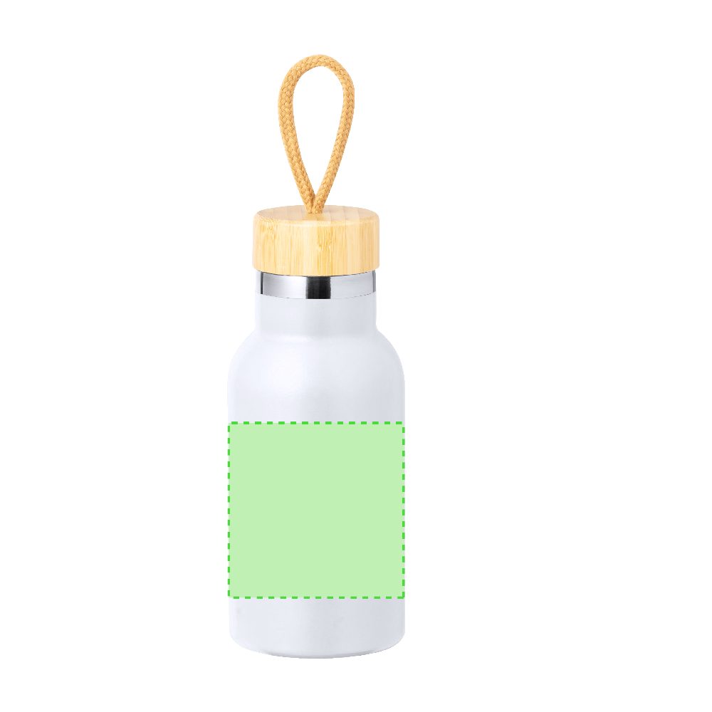 Branding diagram for Stainless steel thermal bottle, 350 ml Flazer – Area 4