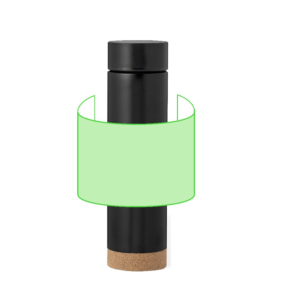 Druckskizze für Thermoflasche aus Edelstahl, 470 ml Dantek – Fläche 6