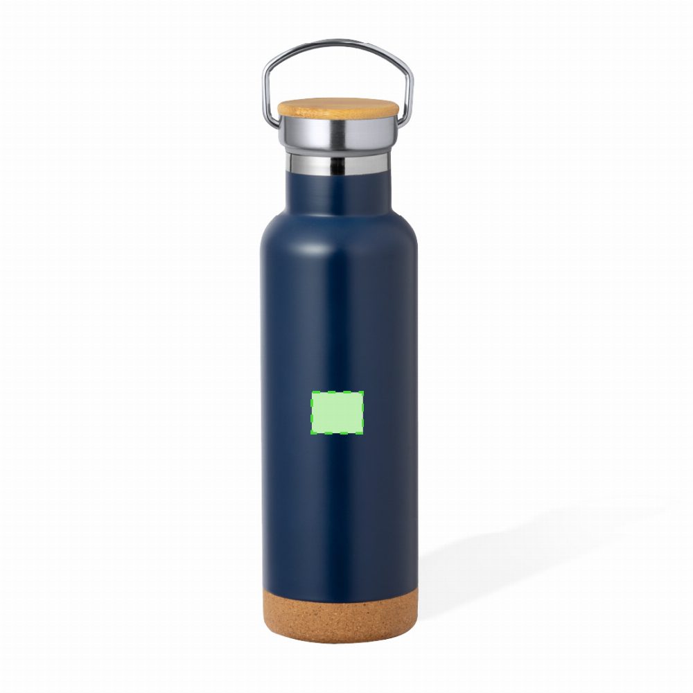 Branding diagram for Stainless steel thermal bottle, 650 ml Dixont – Area 1