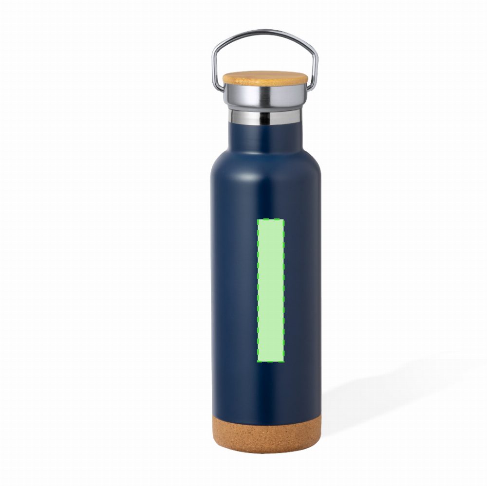 Branding diagram for Stainless steel thermal bottle, 650 ml Dixont – Area 8