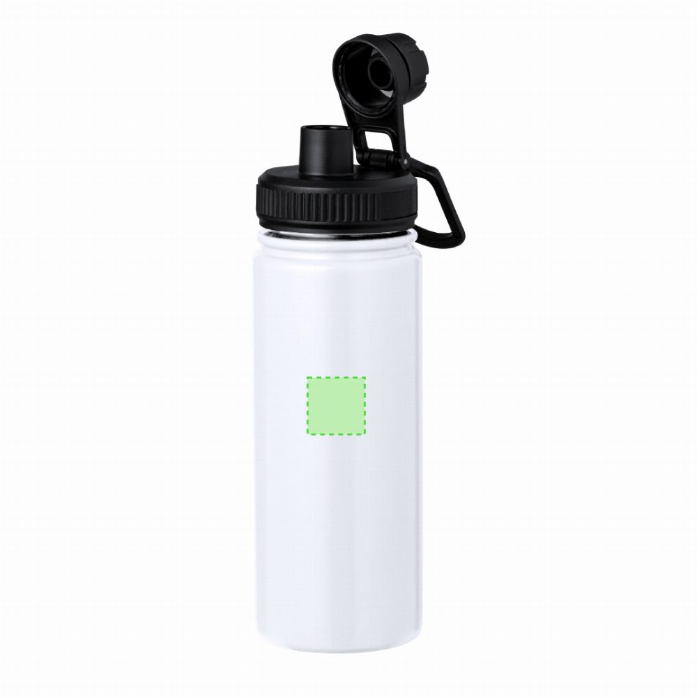 Branding diagram for Stainless steel thermal flask, 550 ml Corvac – Area 3