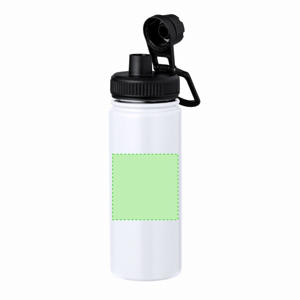 Branding diagram for Stainless steel thermal flask, 550 ml Corvac – Area 6