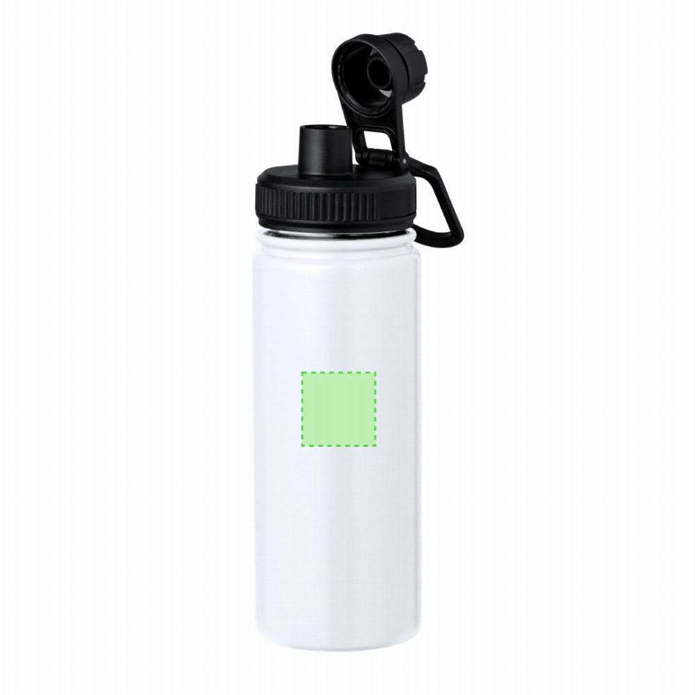 Branding diagram for Stainless steel thermal flask, 550 ml Corvac – Area 4