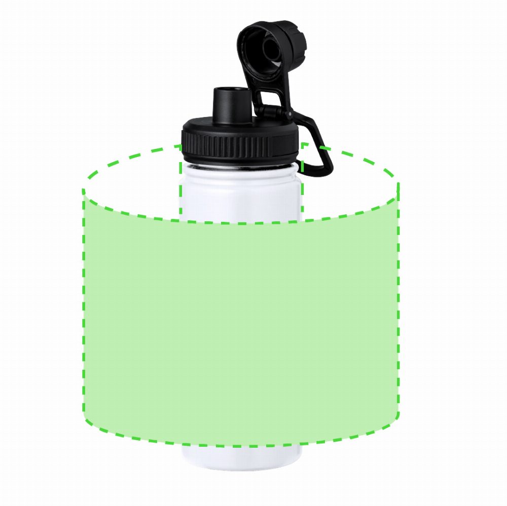 Druckskizze für Thermoflasche aus Edelstahl, 550 ml Corvac – Fläche 8