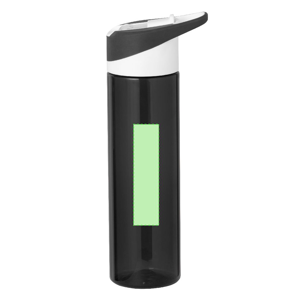 Branding diagram for Drinking bottle of RPET, 600 ml Laudon – Area 2