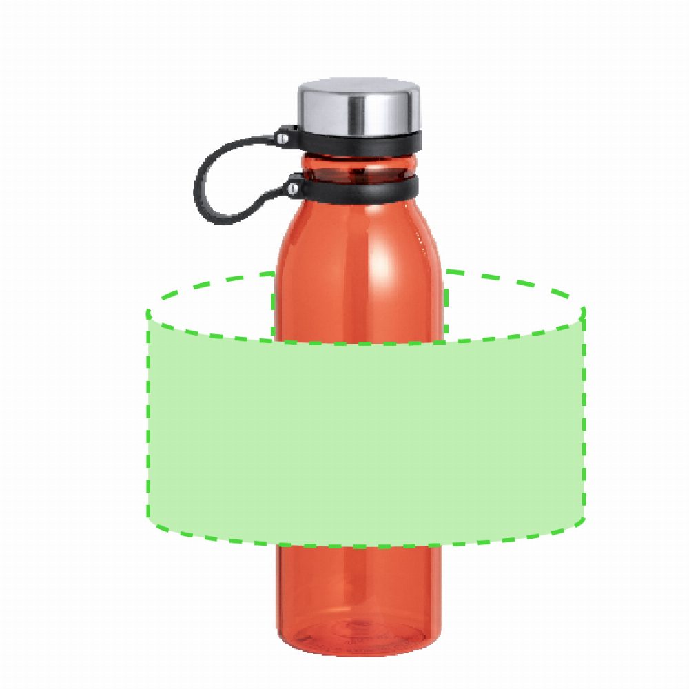 Branding diagram for Drinking bottle of RPET, 830 ml Albrait – Area 1