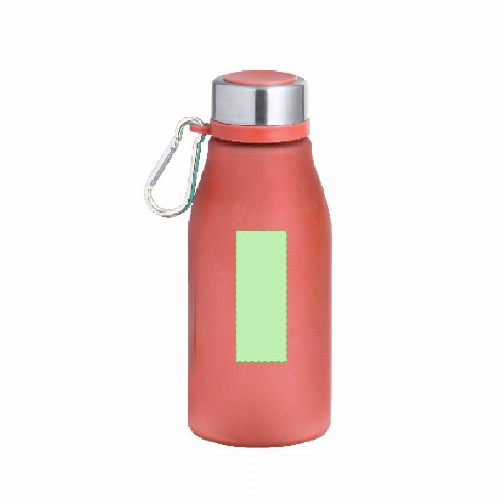 Branding diagram for Drinking bottle of RPET, 370 ml Katsur – Area 3