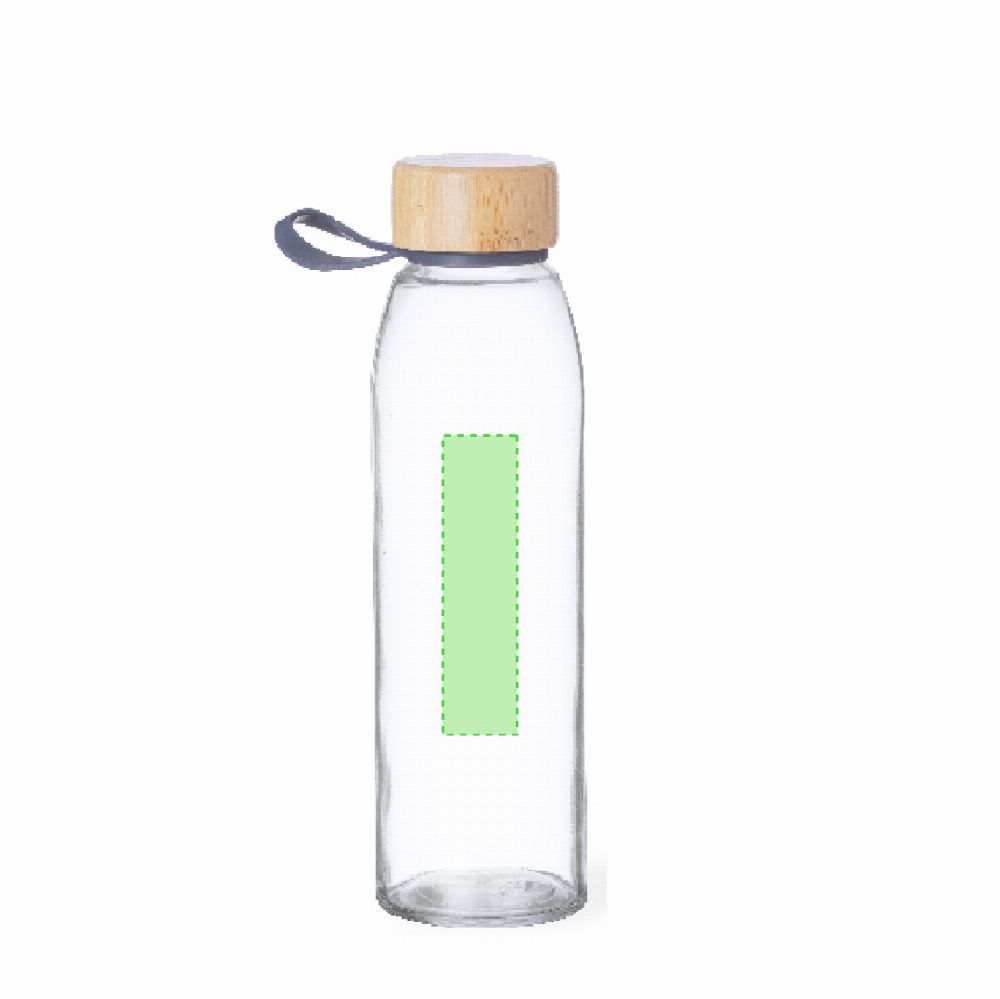 Branding diagram for Glass drinking bottle, 500 ml Toniox – Area 9