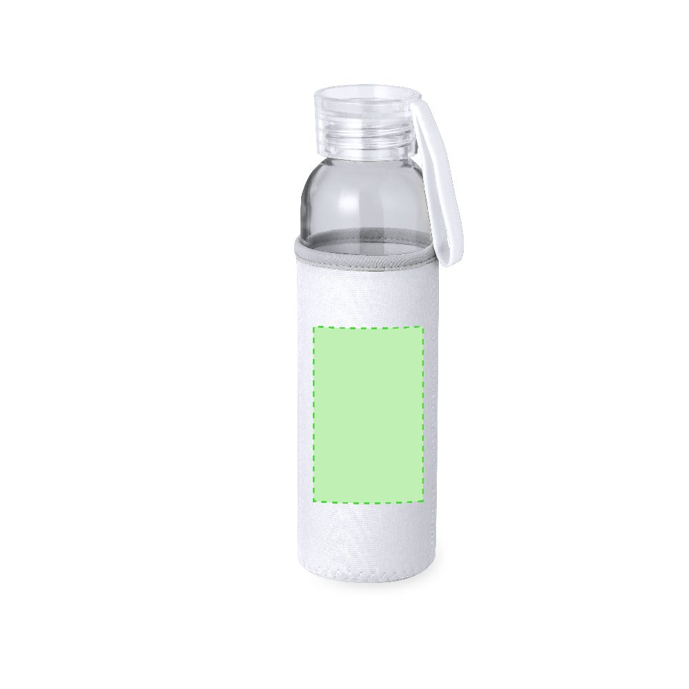Branding diagram for Glass drinking bottle, 500 ml Venen – Area 3