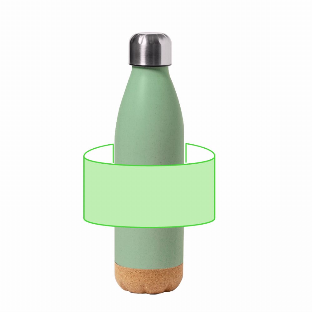 Branding diagram for Drinking bottle 650 ml Stroud – Area 3