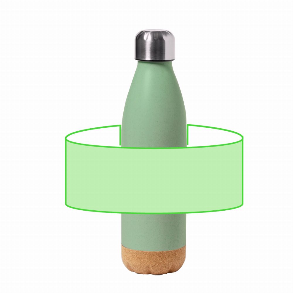 Branding diagram for Drinking bottle 650 ml Stroud – Area 1