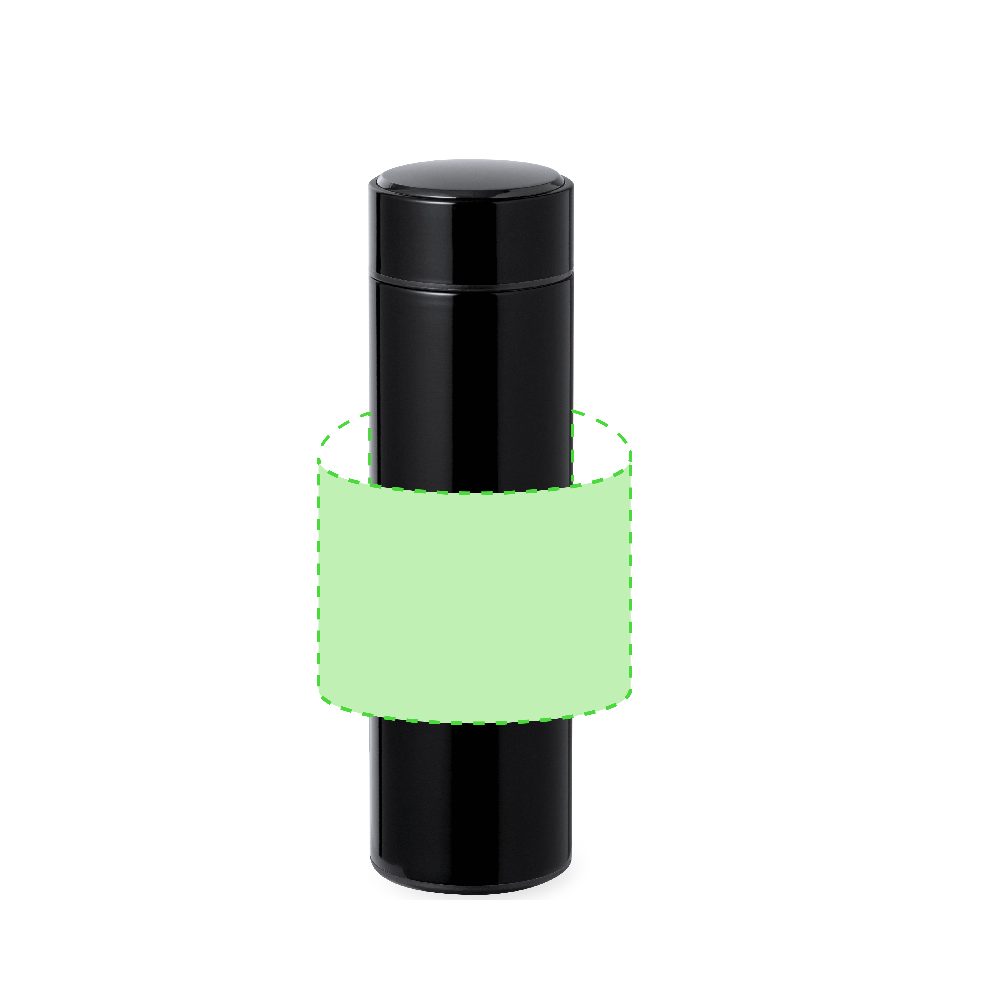 Branding diagram for Stainless steel thermal bottle 450 ml Sutung – Area 7