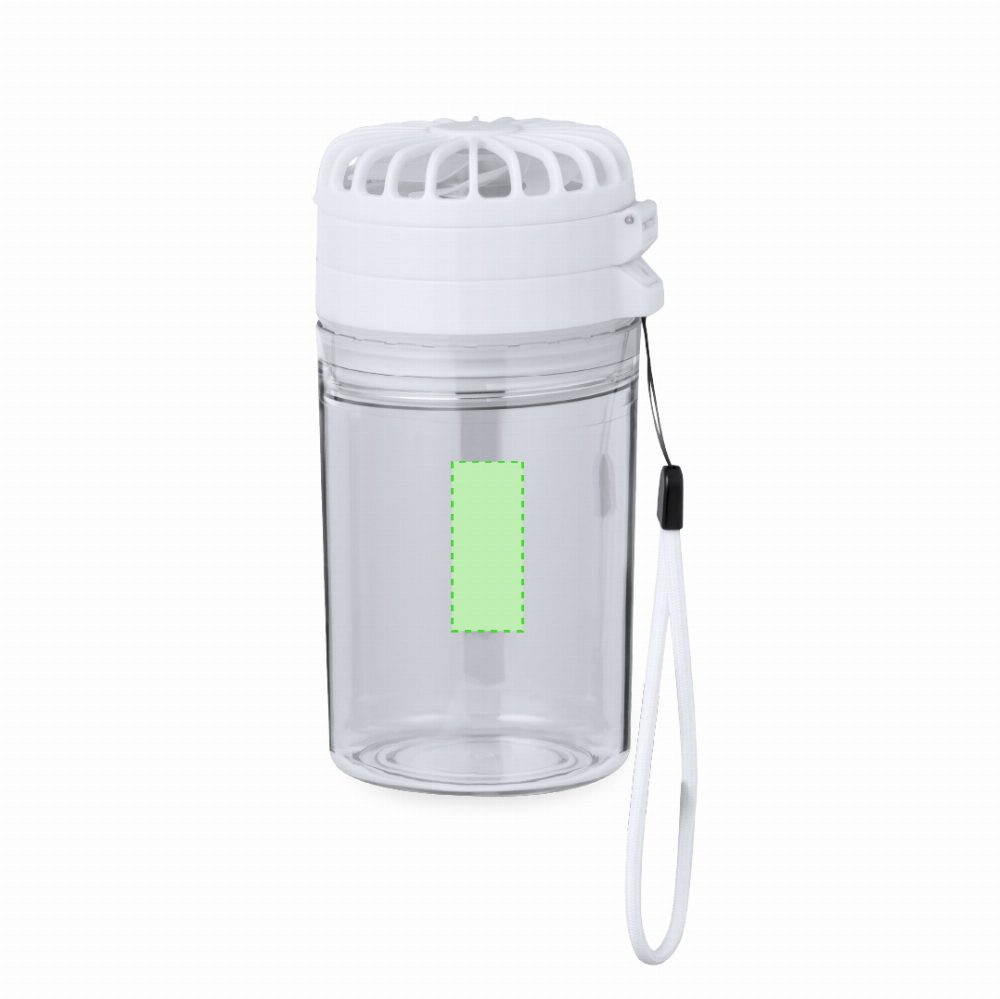 Branding diagram for Drinking bottle with fan made of tritane, 350 ml Zexen – Area 2