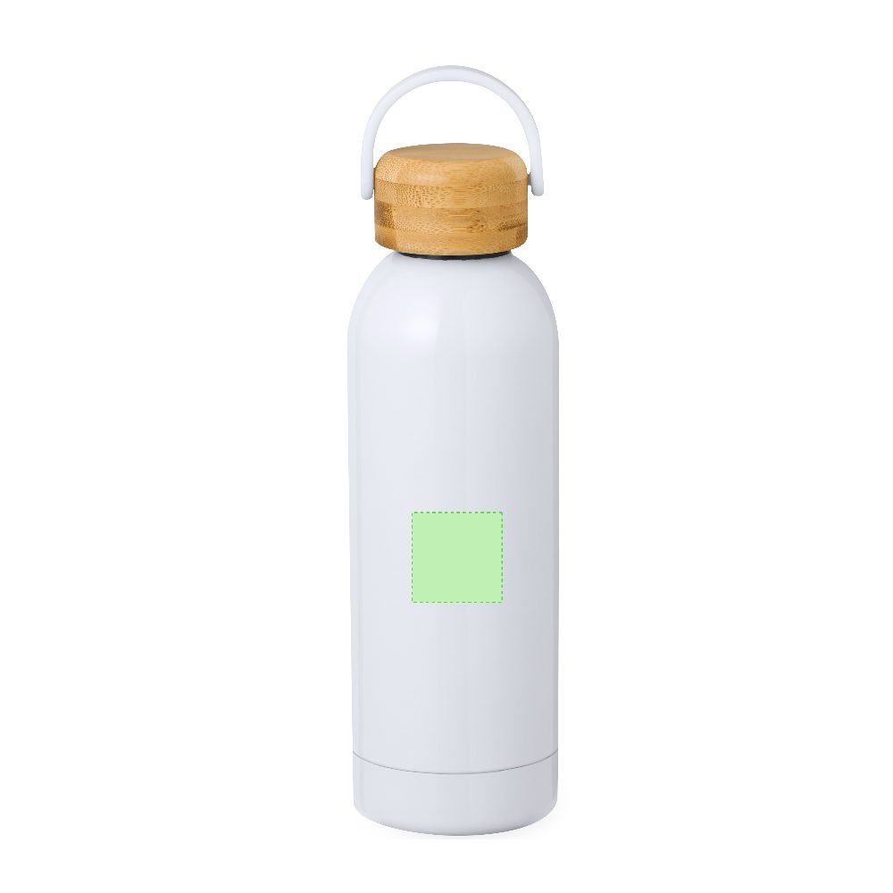 Branding diagram for Stainless steel thermal flask for sublimation printing, 500 ml Jano – Area 1