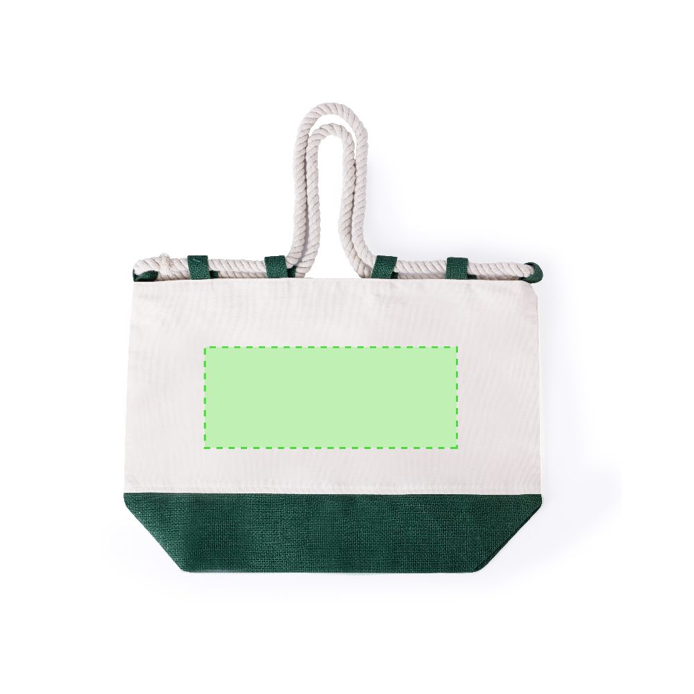 Branding diagram for Cotton shopping bag Belesi – Area 1