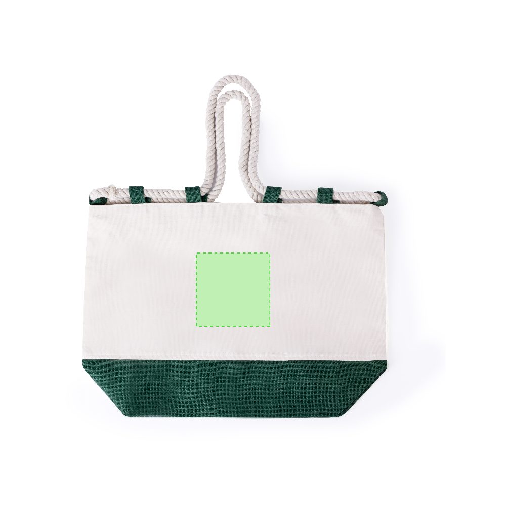 Branding diagram for Cotton shopping bag Belesi – Area 4