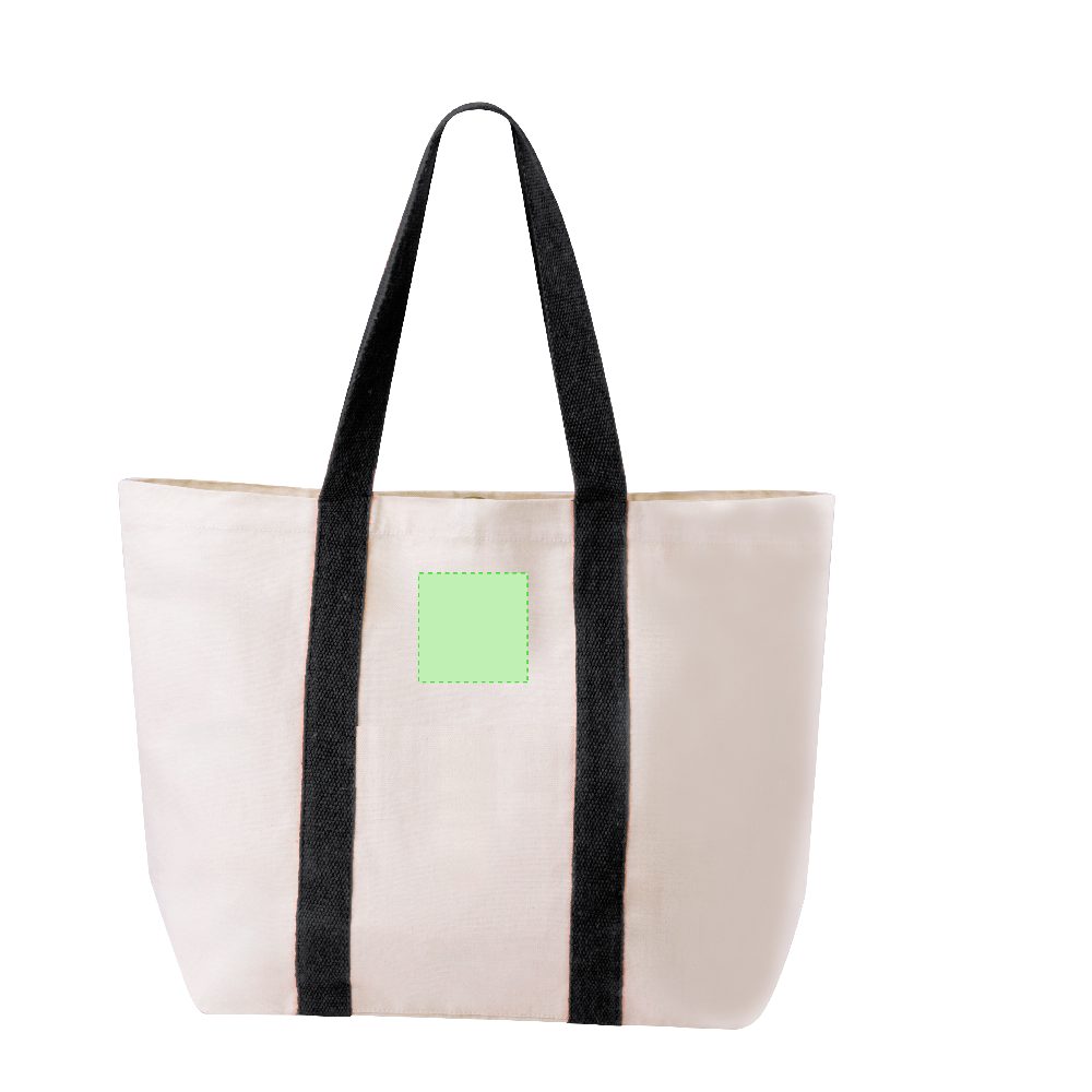 Branding diagram for Cotton shopping bag Dretan – Area 4