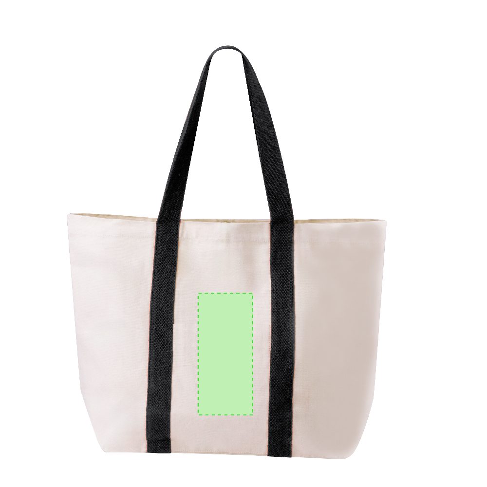 Branding diagram for Cotton shopping bag Dretan – Area 2