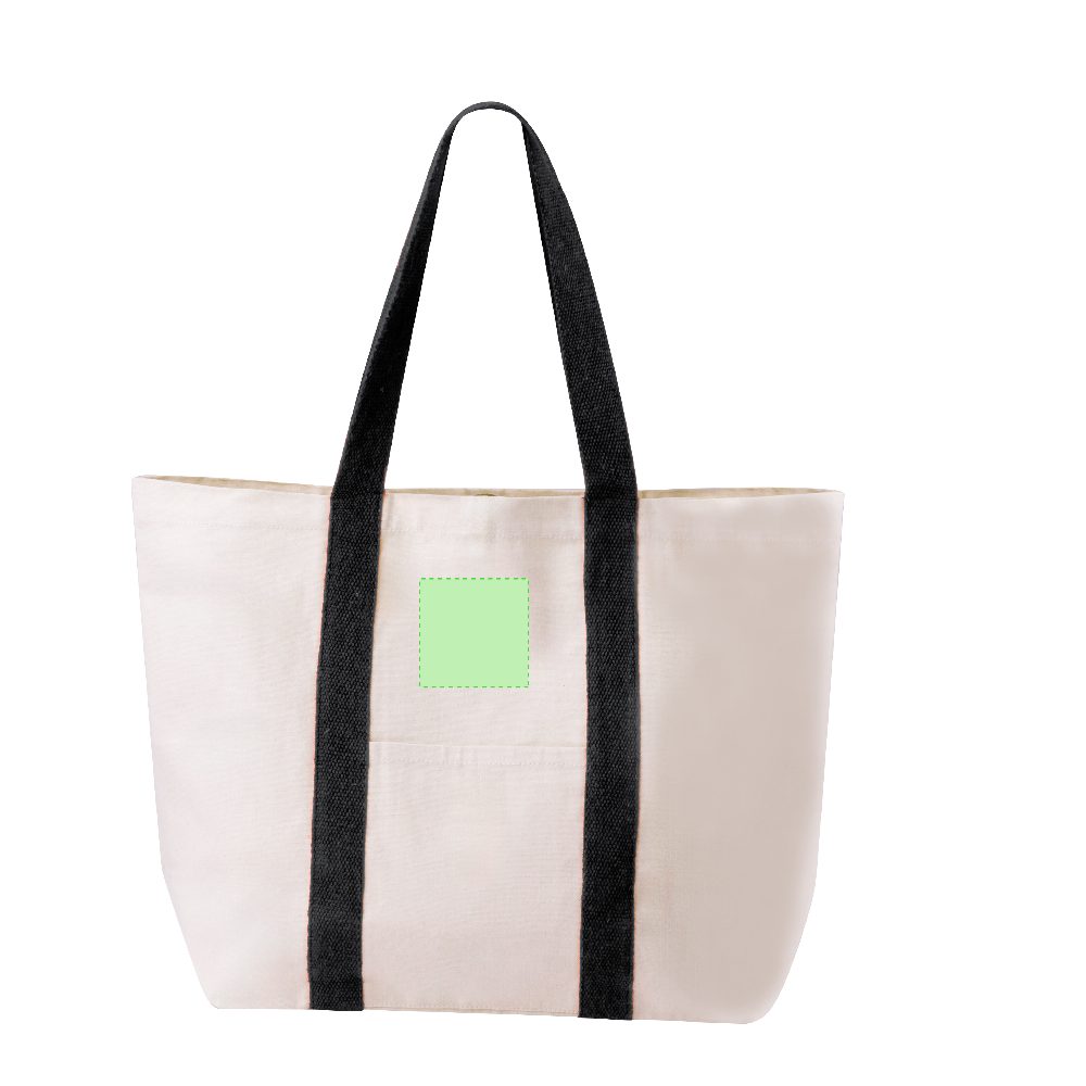 Branding diagram for Cotton shopping bag Dretan – Area 3