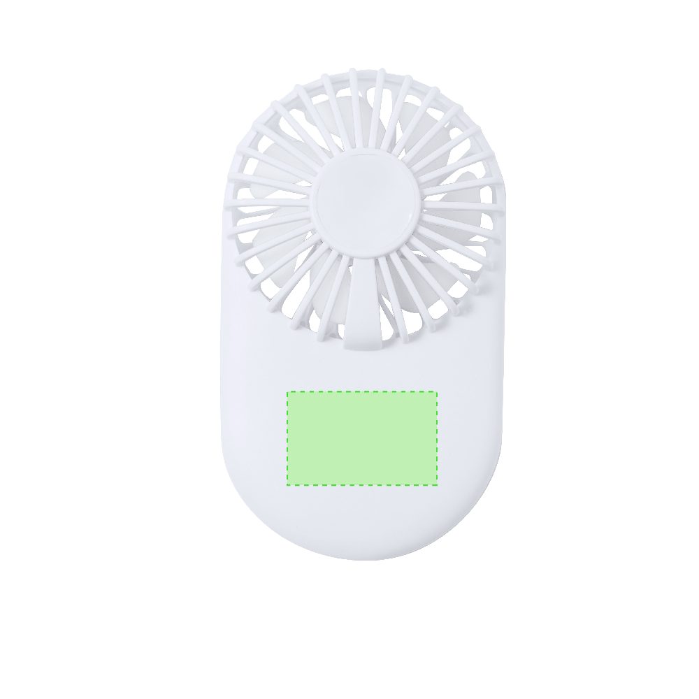 Branding diagram for Mobile phone holder with fan Fanger – Area 1