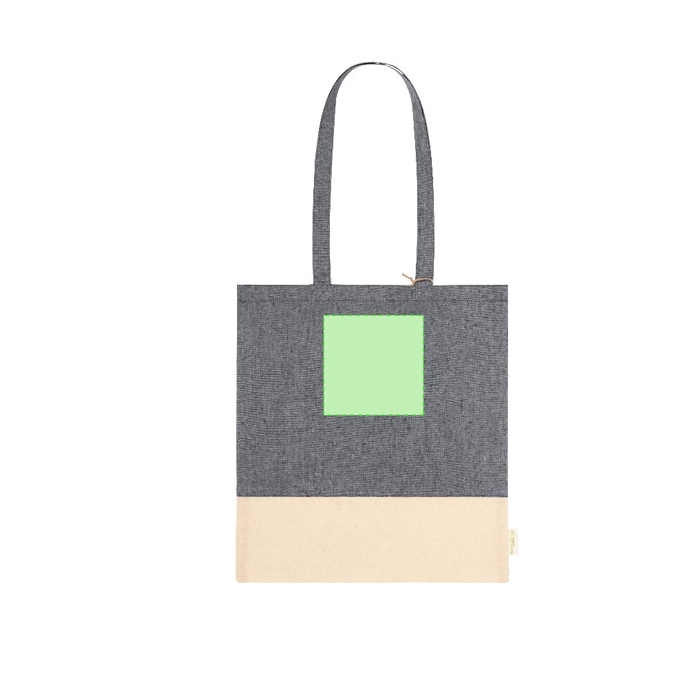 Branding diagram for Recycled cotton shopping bag Skadi – Area 3