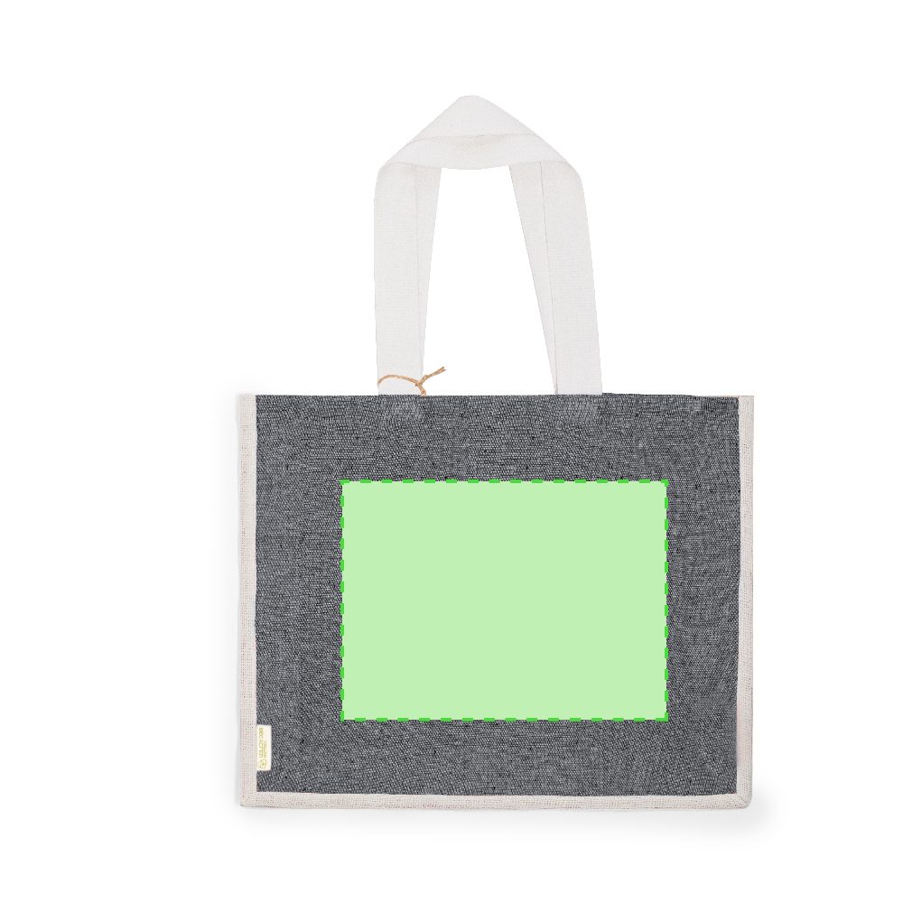 Branding diagram for Recycled cotton shopping bag Talara – Area 2