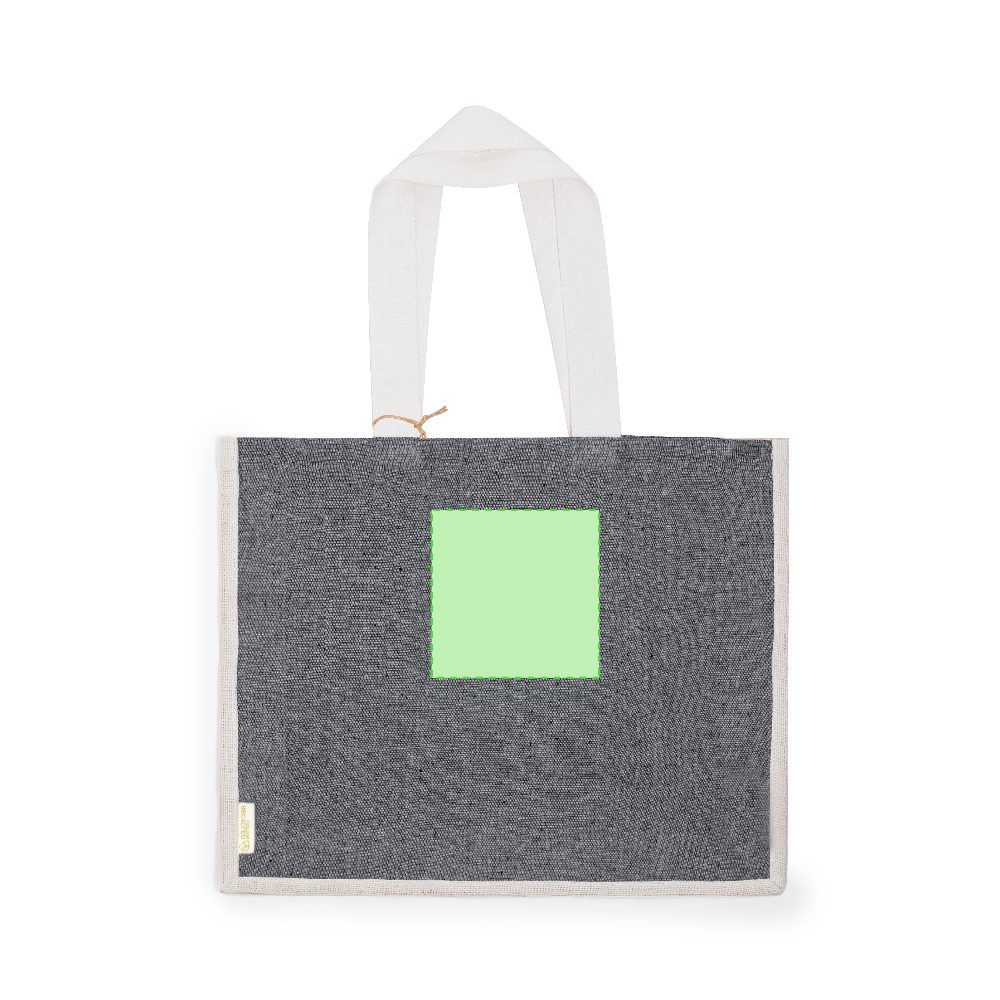 Branding diagram for Recycled cotton shopping bag Talara – Area 4