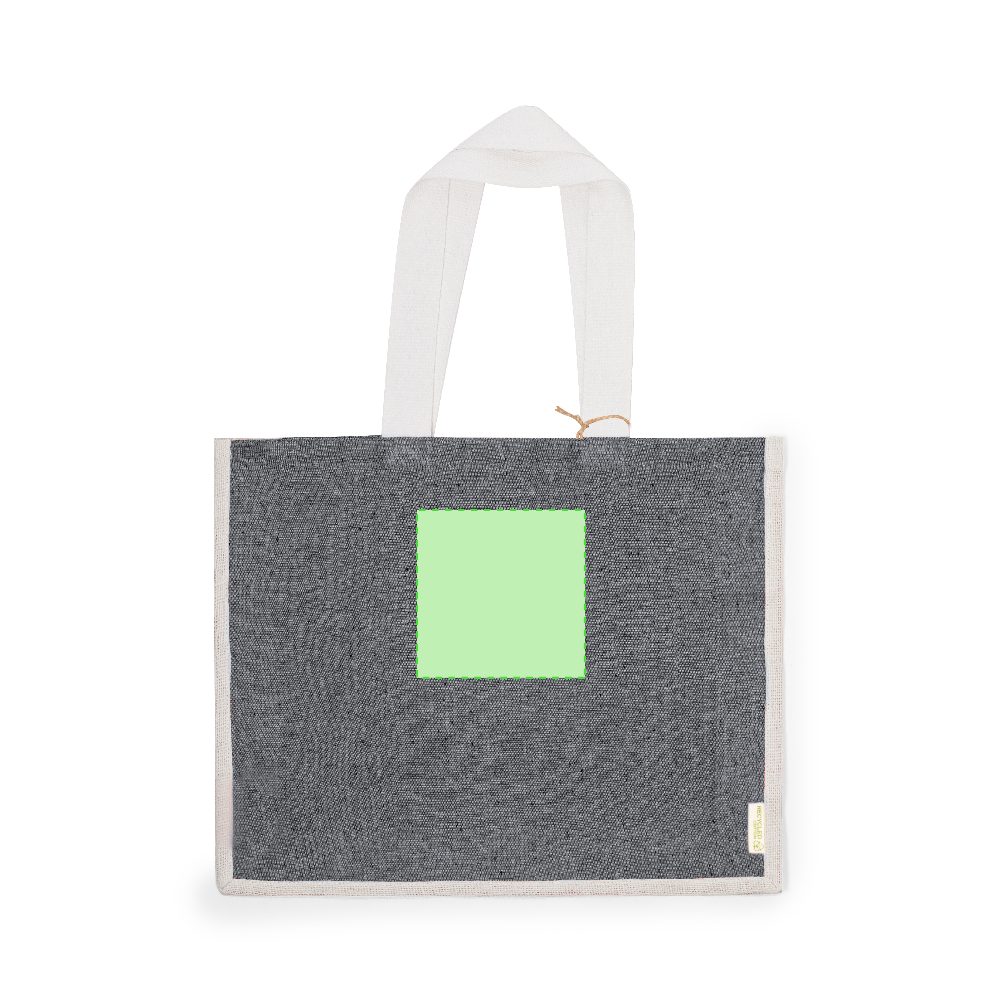 Branding diagram for Recycled cotton shopping bag Talara – Area 3