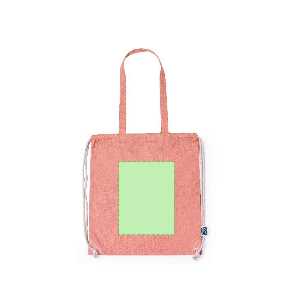 Branding diagram for Backpack with carrying-pocket function Riak – Area 2