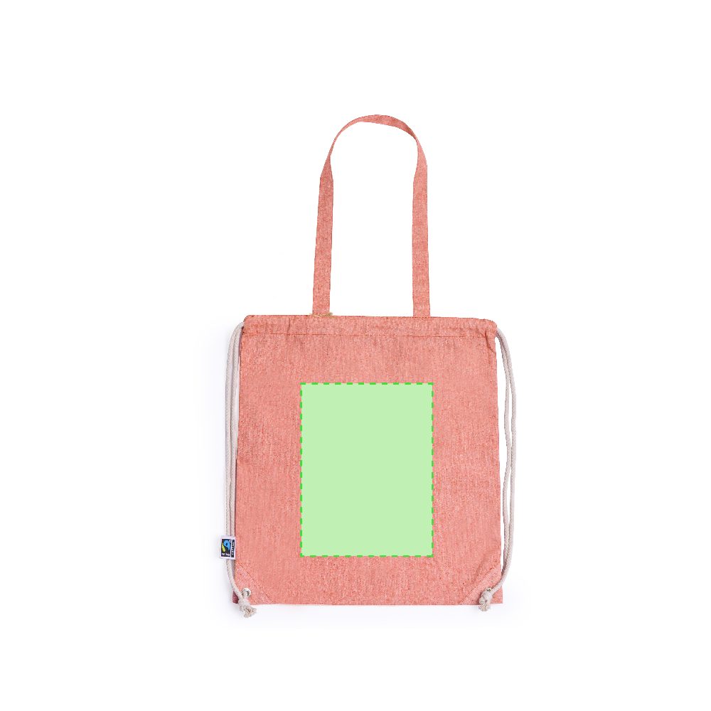 Branding diagram for Backpack with carrying-pocket function Riak – Area 1