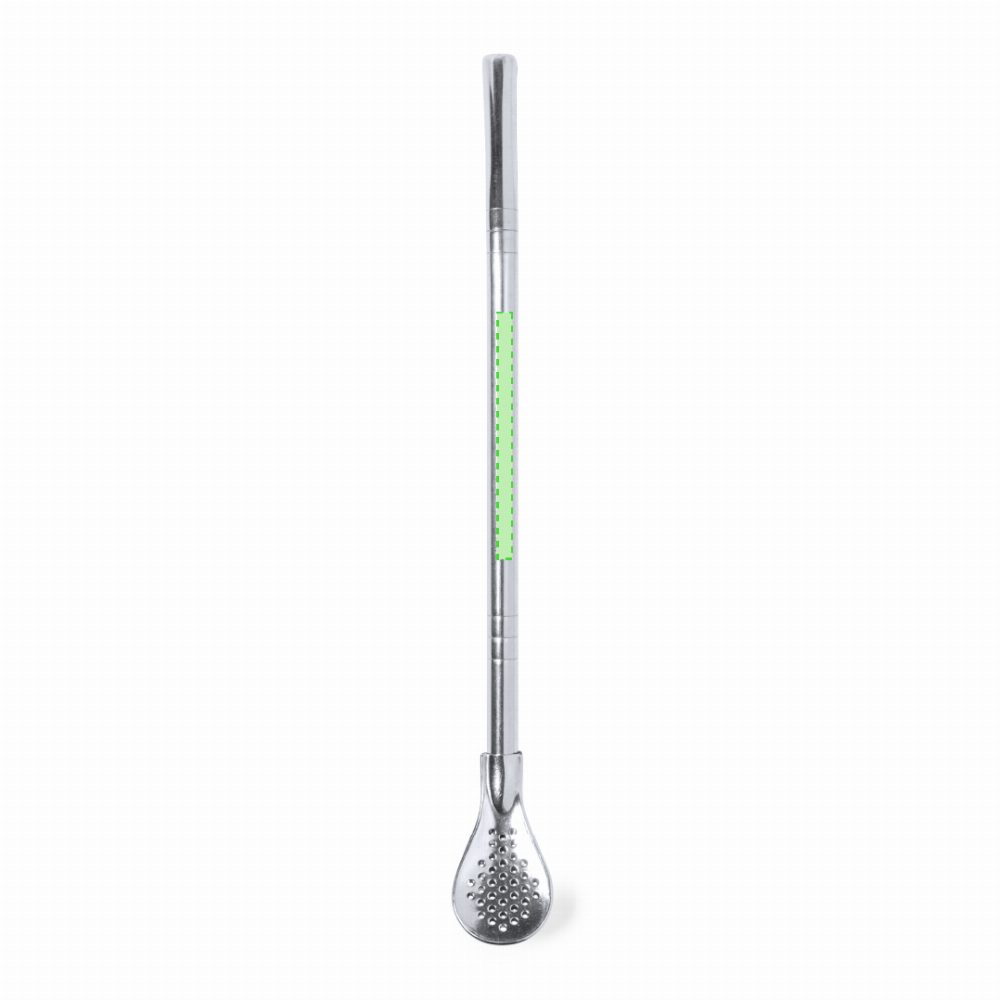 Branding diagram for Straw with stirring rod of stainless steel Evin – Area 1