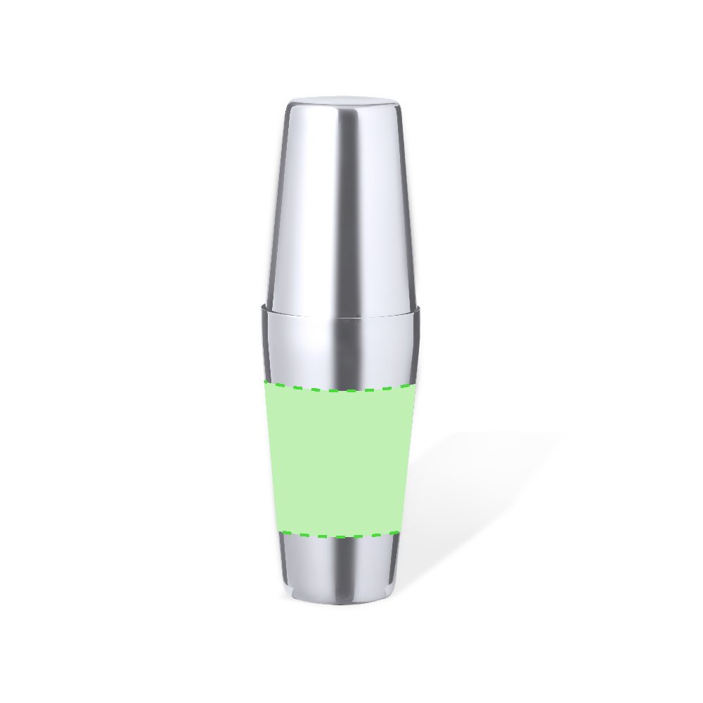 Druckskizze für Cocktailshaker aus Edelstahl Stiwar – Fläche 1