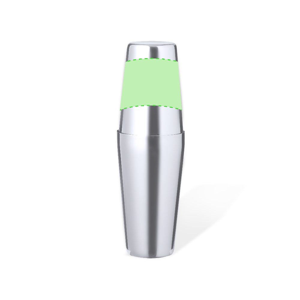 Druckskizze für Cocktailshaker aus Edelstahl Stiwar – Fläche 2