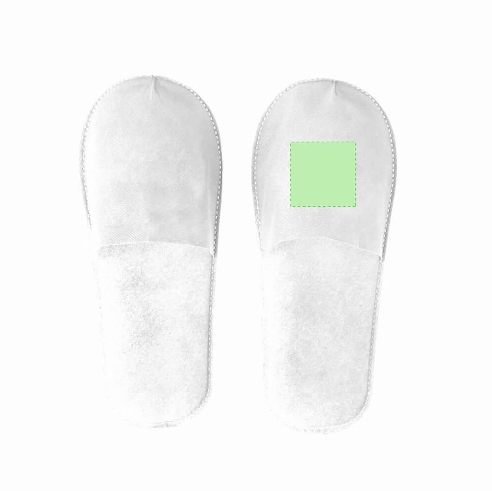 Druckskizze für Pantoffeln aus Vliesstoff Flugax – Fläche 2