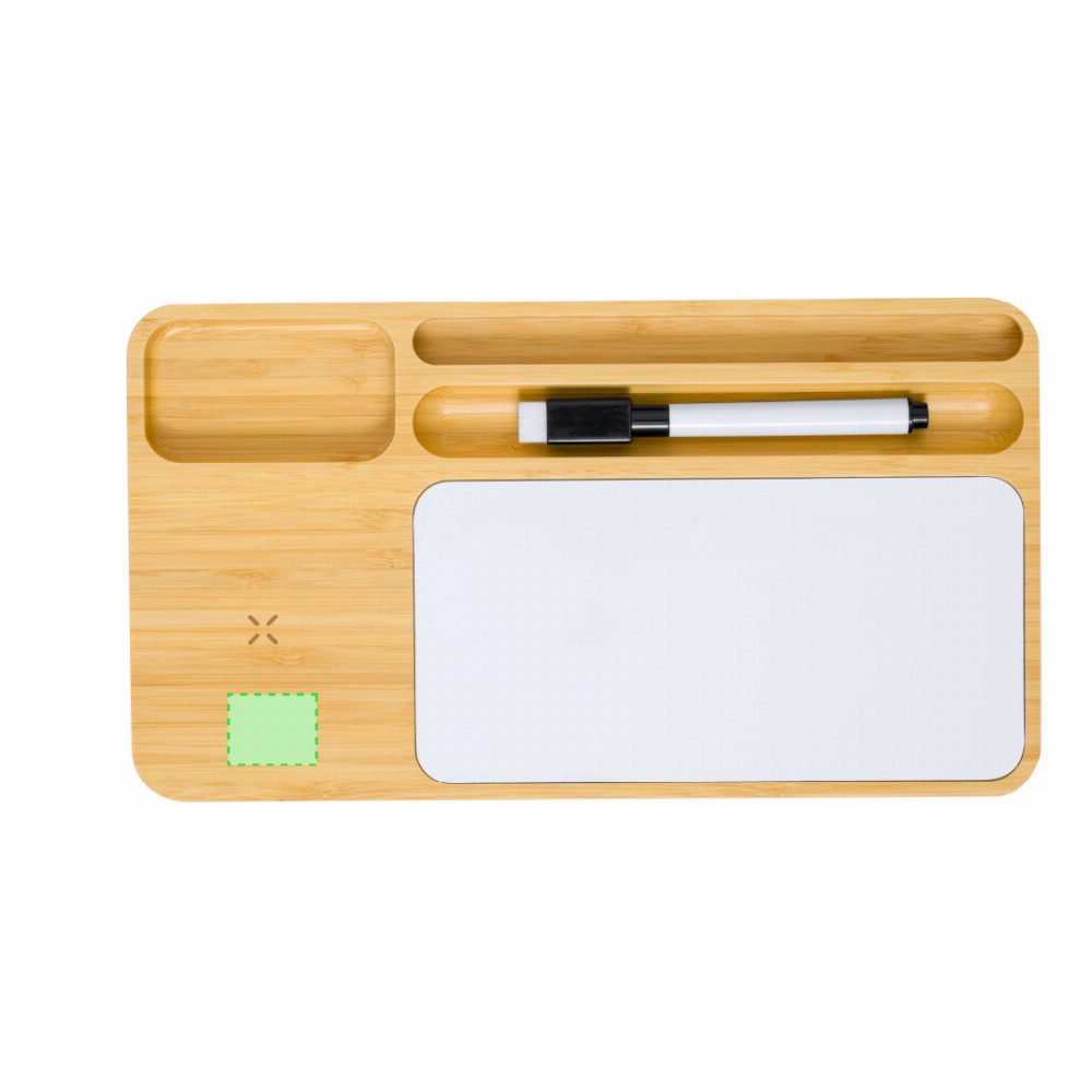Branding diagram for Desk Organizer with wireless charging station 15 W Lautrec – Area 1