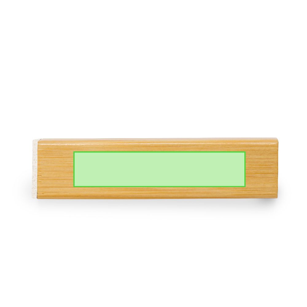 Branding diagram for Powerbank made of bamboo, 2,200 mAh Godimer – Area 9